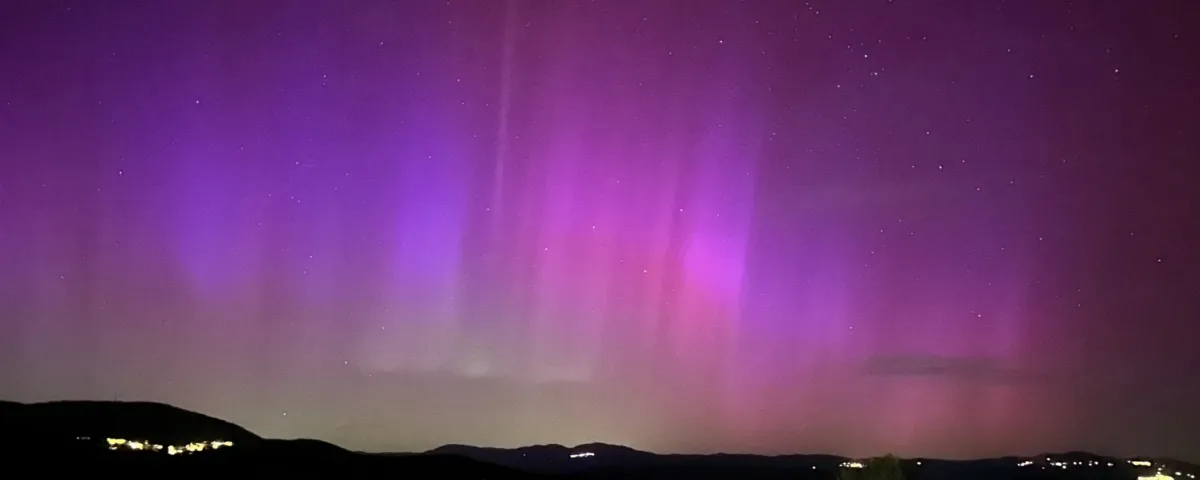 Lo spettacolo dell'aurora boreale in Toscana