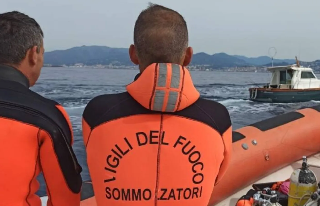 Auto in mare a Lavagna