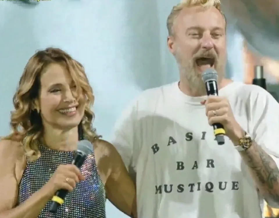 Barbara d'Urso a Trapani con Francesco Facchinetti