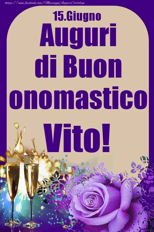 Buon onomastico Vito