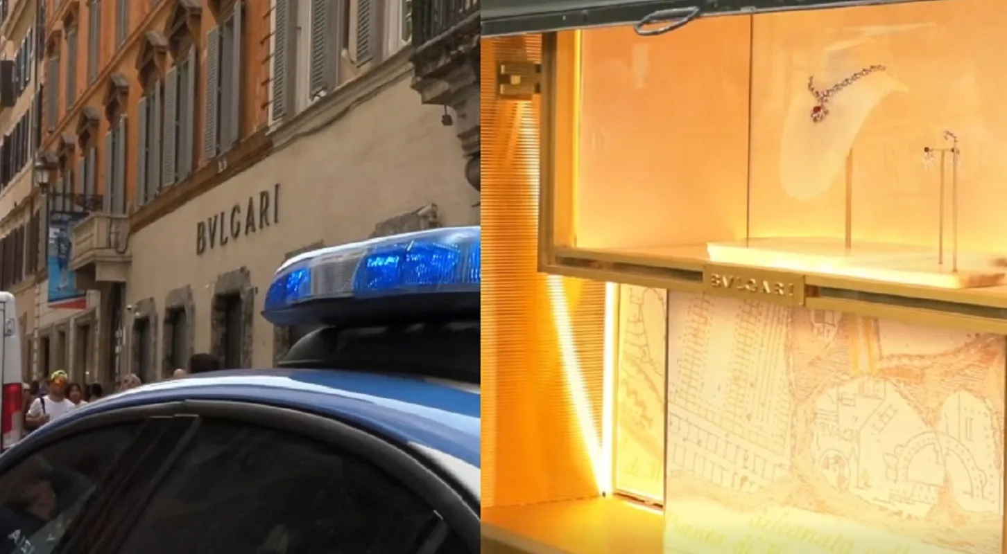 Rapina alla gioielleria Bulgari di Roma