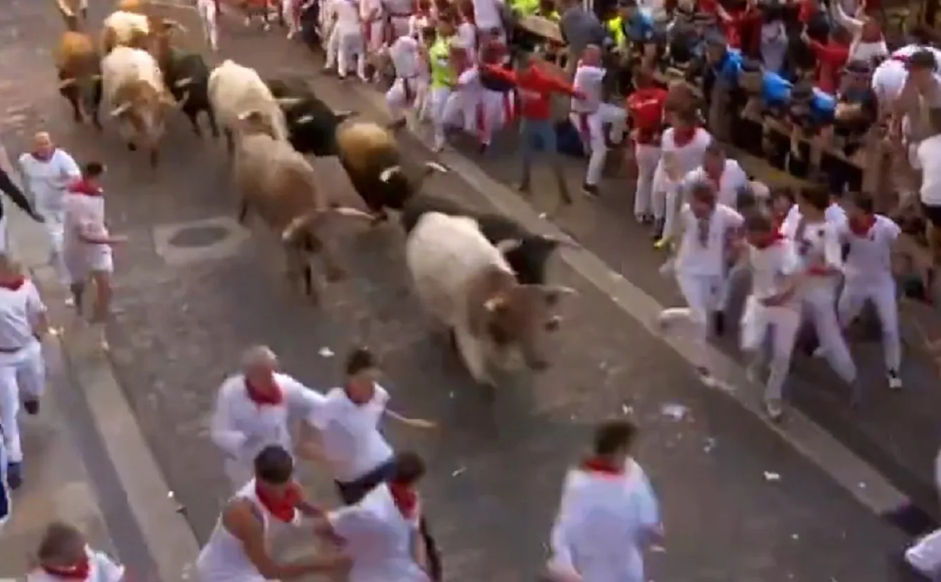 Feriti e polemiche per la corsa dei tori a Pamplona