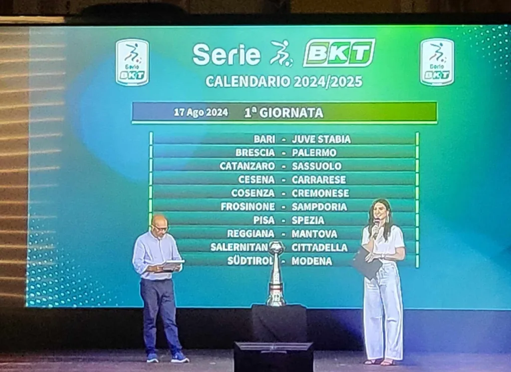 La prima giornata del campionato di serie B