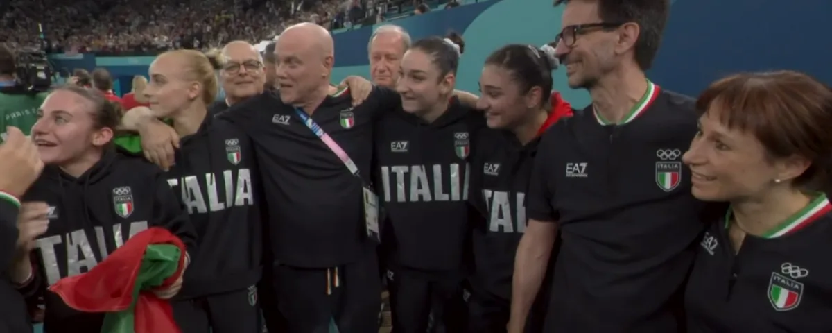 Storico argento per l'Italia nella ginnastica a squadra