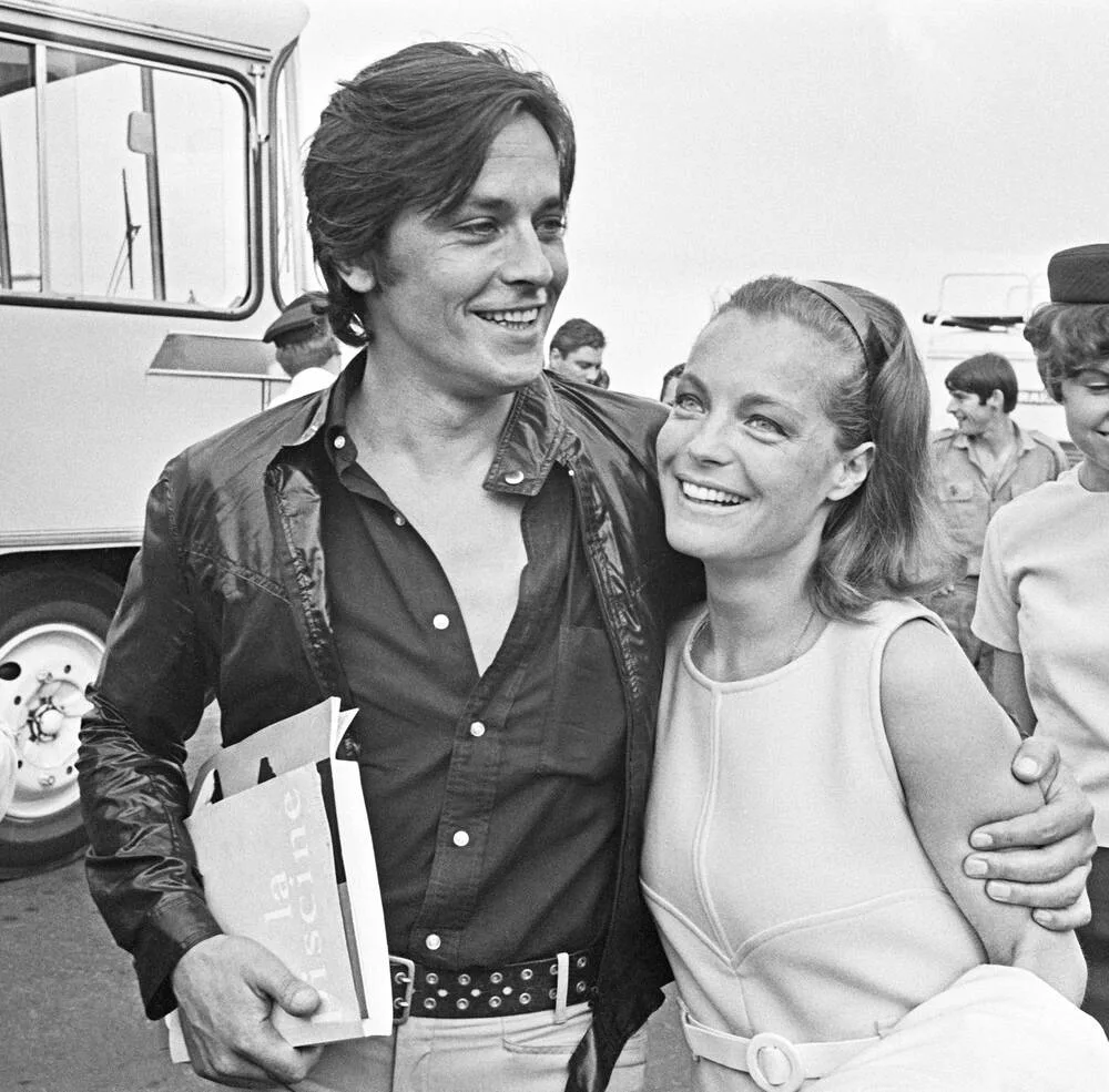 Alain Delon e Romy Schneider