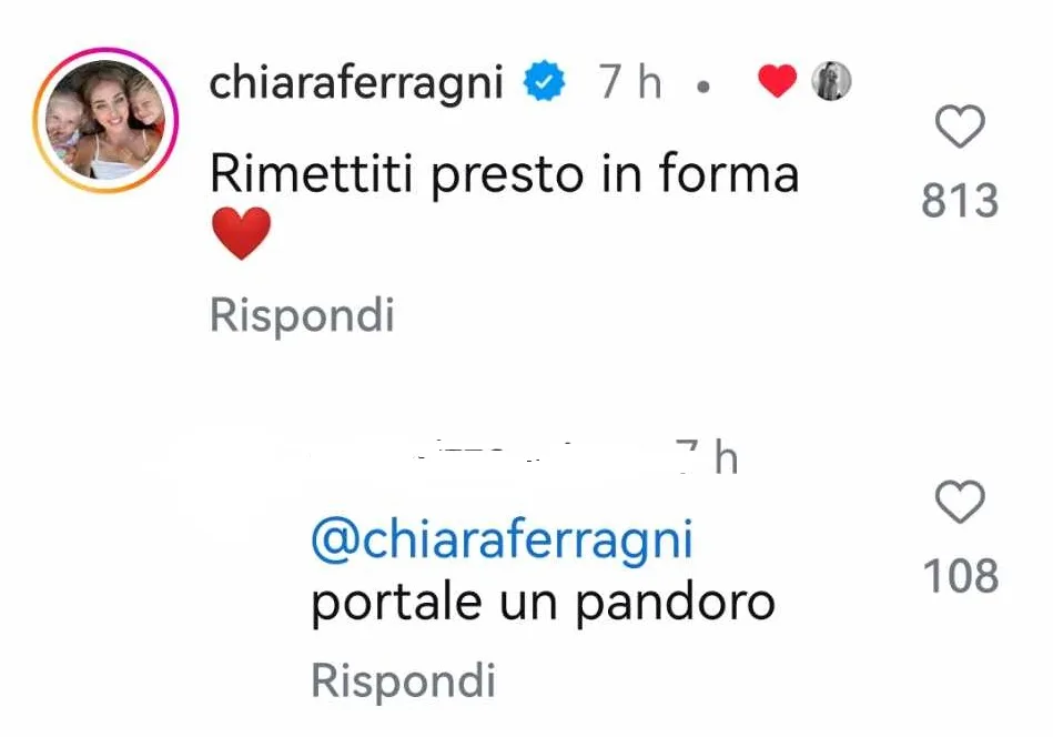 Chiara Ferragni incoraggia Matilde Gioli e viene attaccata