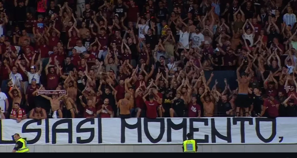 I tifosi della Salernitana a Bolzano