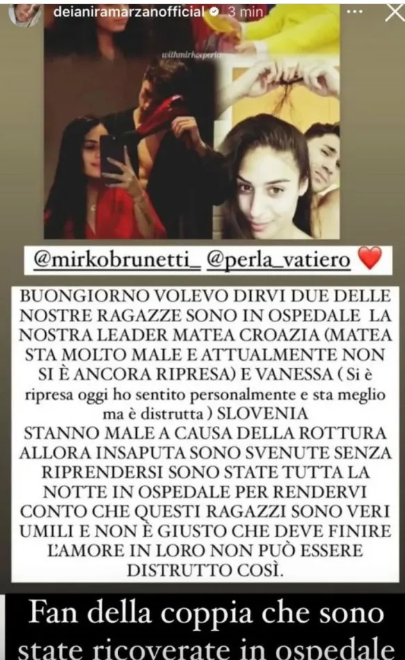 La reazione dei fan alla rottura di Mirko e Perla