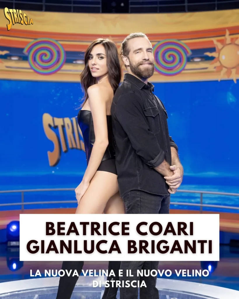 Beatrice Coari e Gianluca Briganti, velina e velino di Striscia