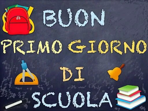 Buon primo giorno di scuola