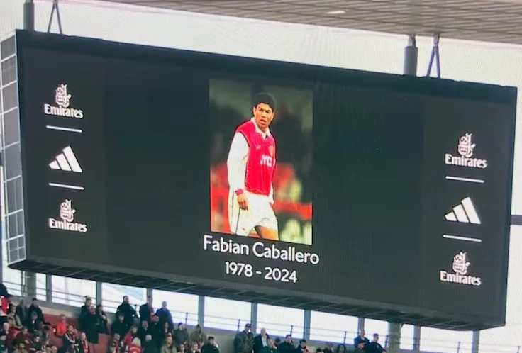 Fabian Caballero, l'omaggio dell'Arsenal