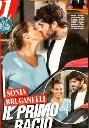 Sonia Bruganelli paparazzata mentre bacia Angelo Madonia