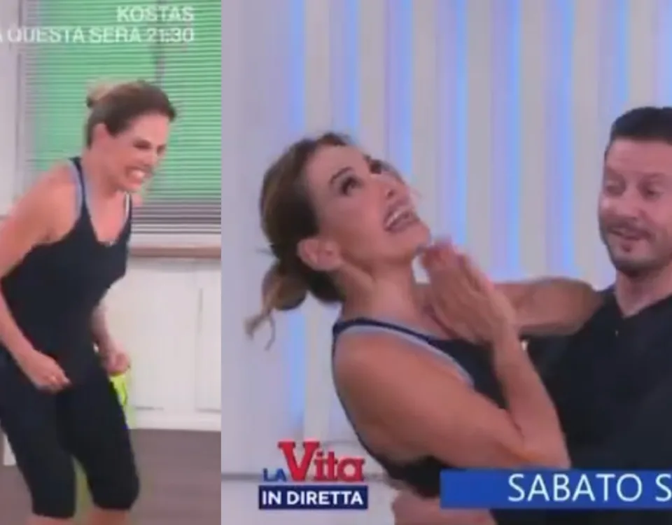 Barbara d'Urso si allena per Ballando con le stelle, il video a La vita in diretta