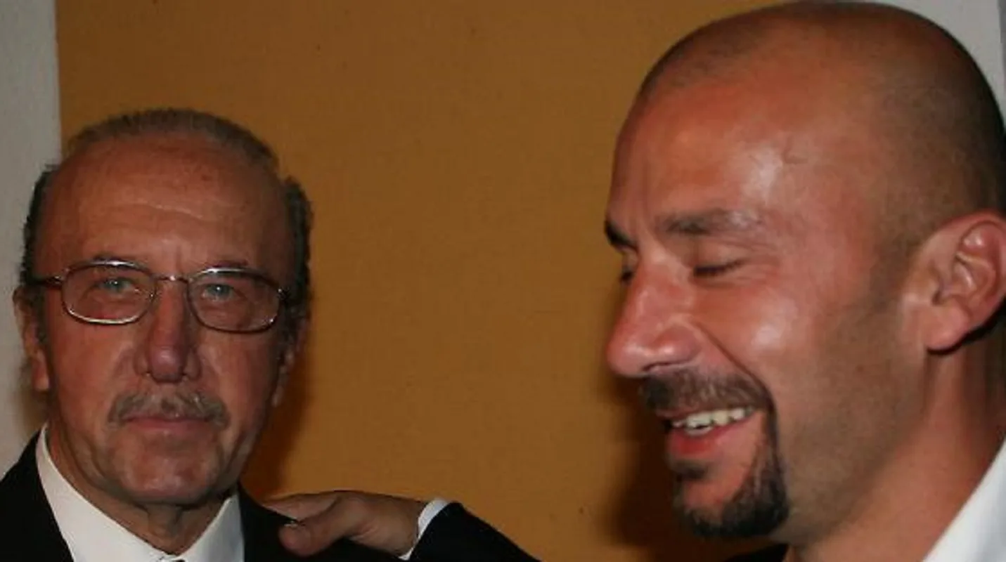 Gianluca Vialli con il padre