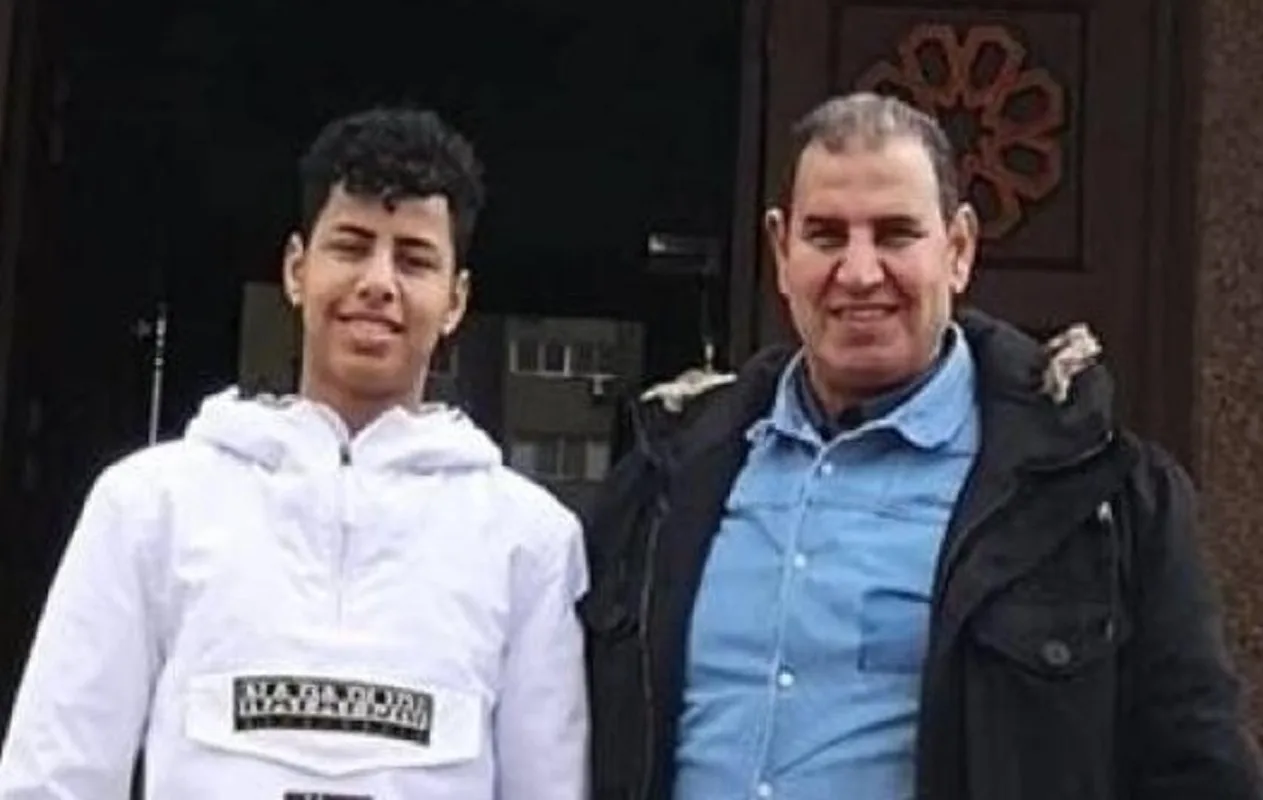 Il diciannovenne Ramy con il papà