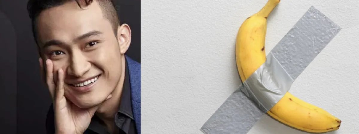 La banana di Cattelan venduta a Justin Sun