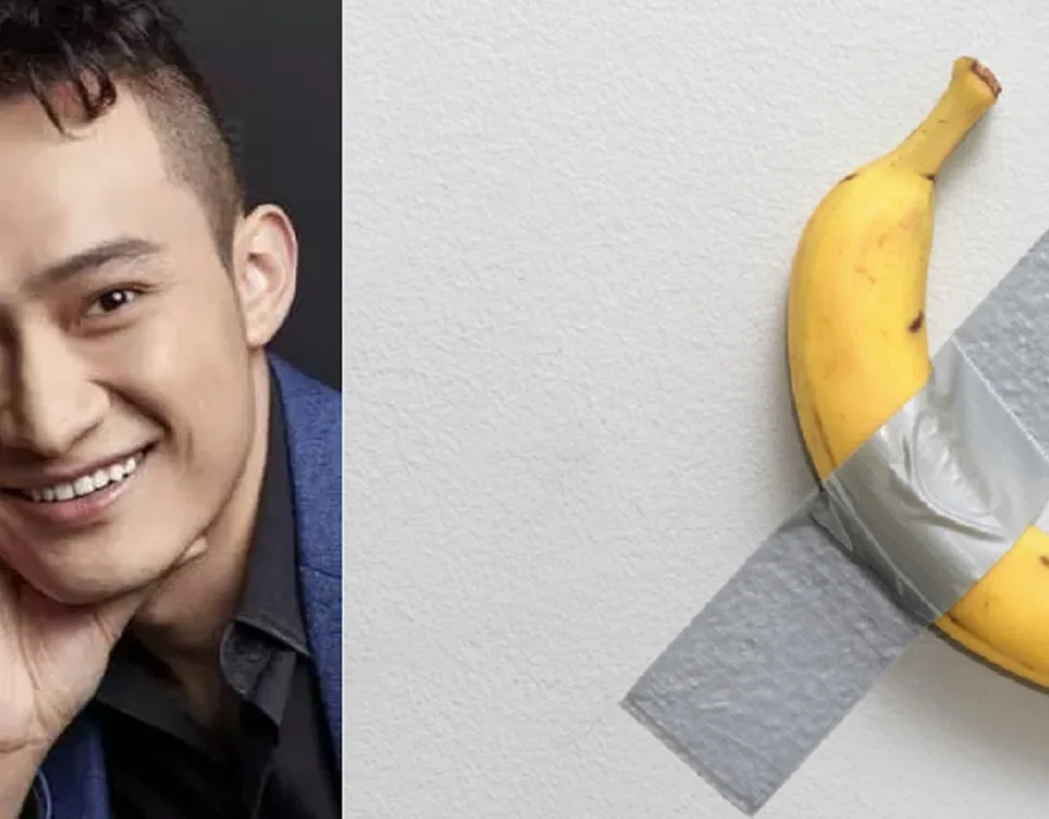 La banana di Cattelan venduta a Justin Sun