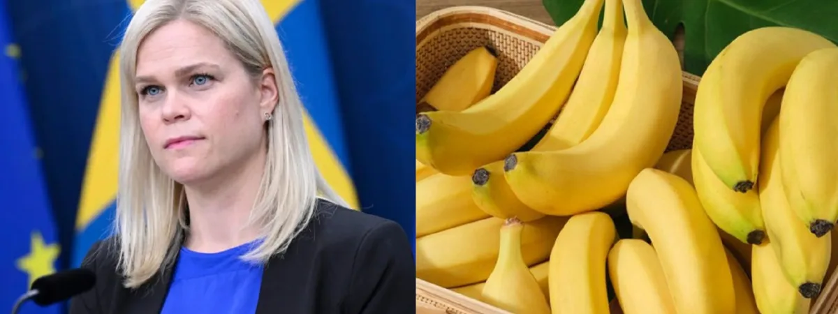 La ministra svedese ha la fobia delle banane