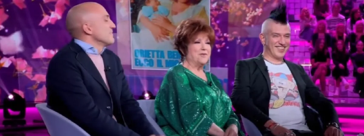 Orietta Berti con i figli a Verissimo