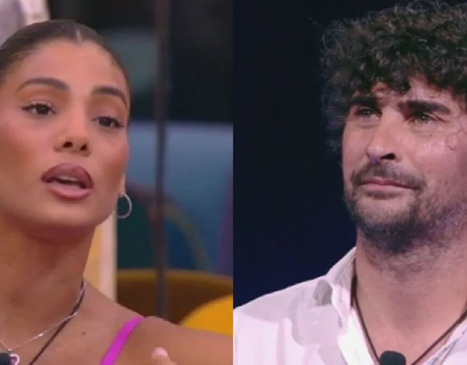 Yulia Bruschi durante il confronto con l'ex