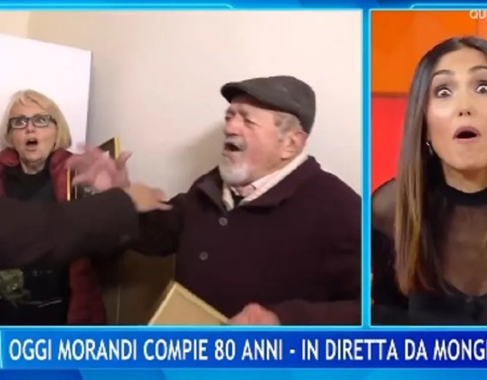 Gelo a La Volta Buona per una battuta dell'amico di Gianni Morandi