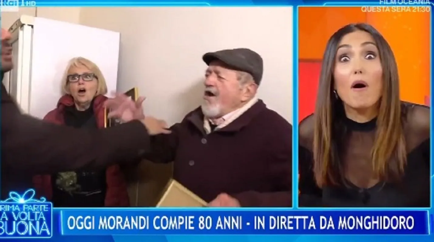 Gelo a La Volta Buona per una battuta dell'amico di Gianni Morandi