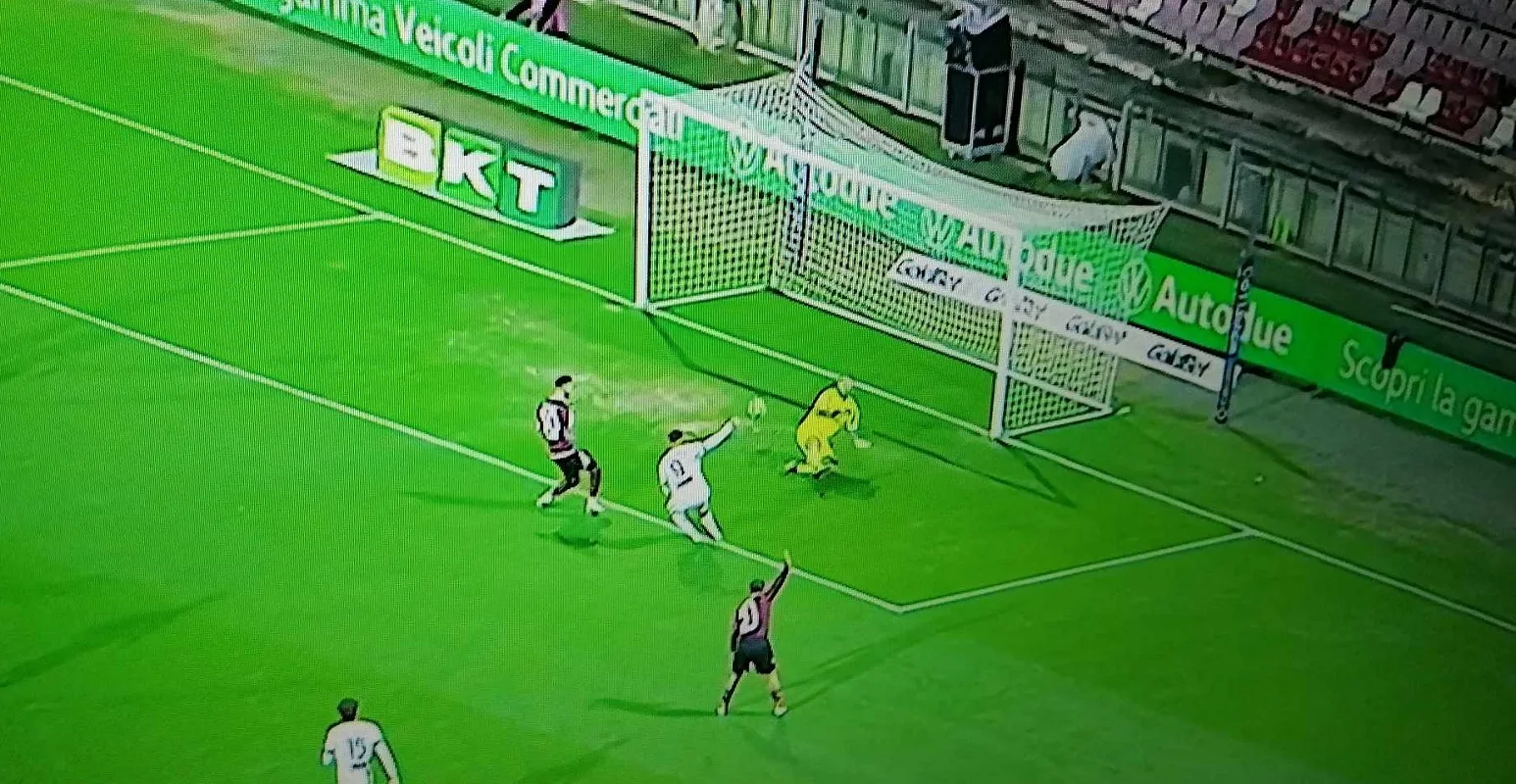 Il gol dell'iniziale vantaggio di Adorante