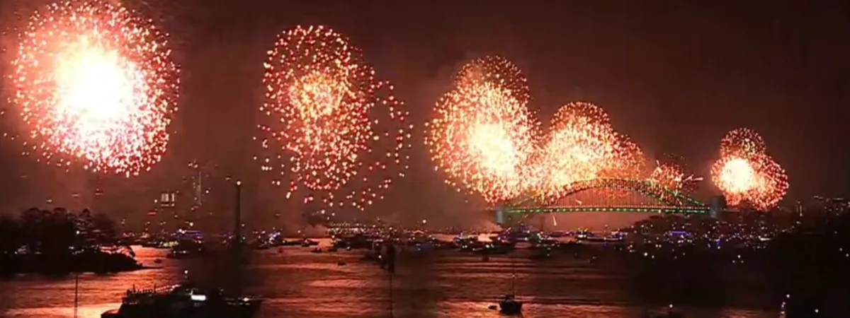 Lo spettacolo dei fuochi a Sydney