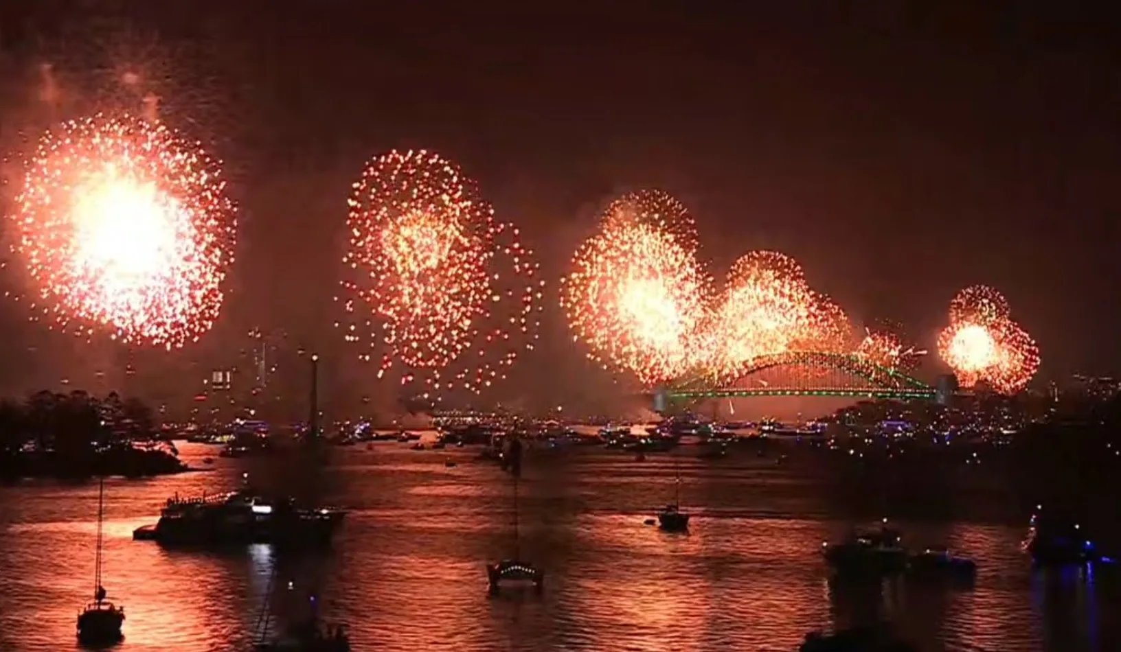 Lo spettacolo dei fuochi a Sydney