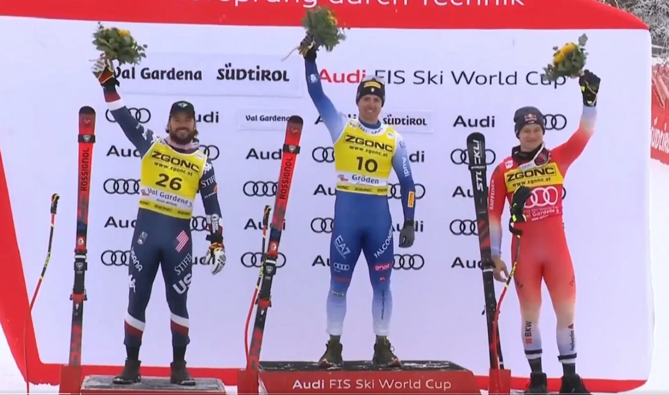 Mattia Casse trionfa in Val Gardena