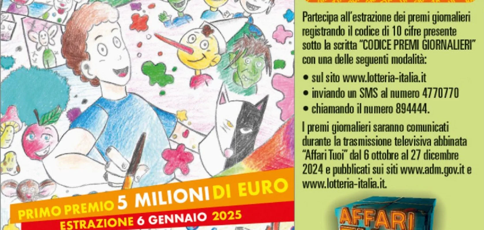 Attesa per l'estrazione dei biglietti vincenti della Lotteria Italia 2025