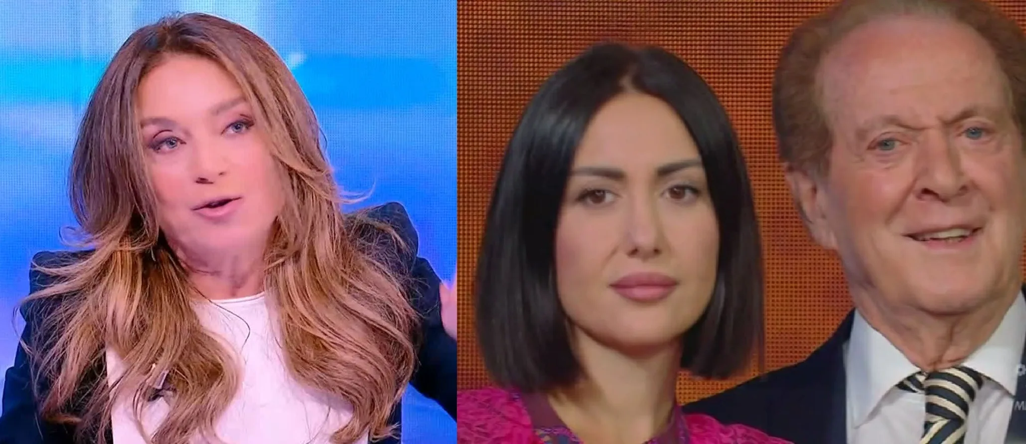 Caterina Collovati, a destra Jessica Morlacchi e Memo Remigi