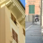 Il palazzo di Genova dove si sono lanciate le due sorelle