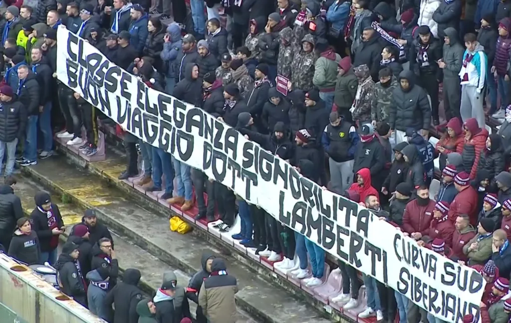 Striscione Virno Lamberti