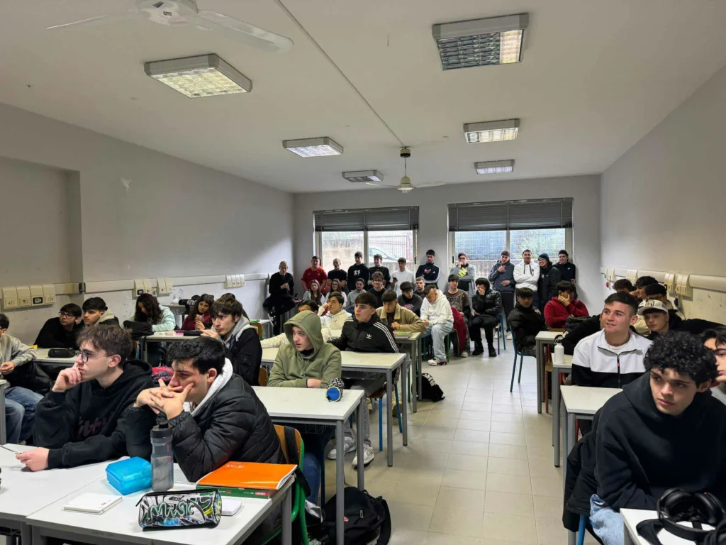 Gli studenti durante l'evento