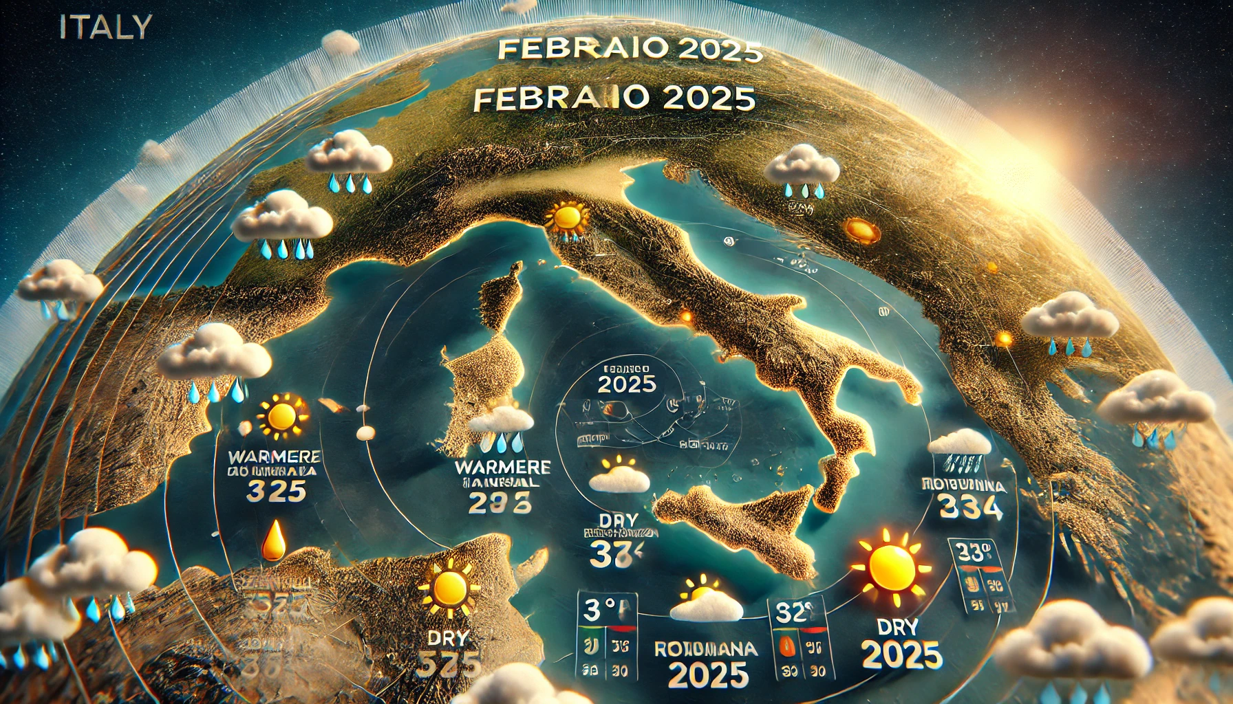 Previsioni meteo Italia 2025, ipotesi febbraio mite