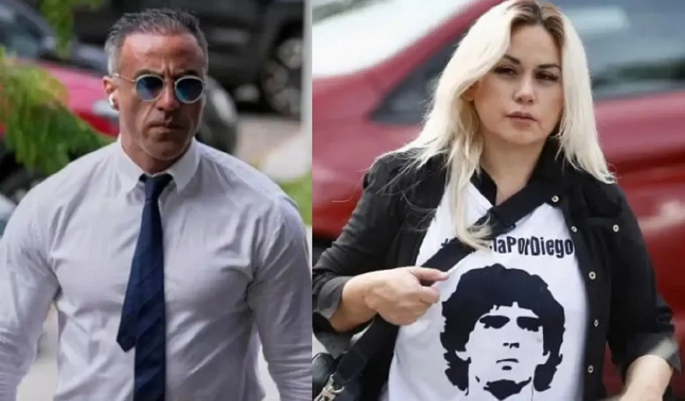 Leopoldo Luque e l'ex moglie di Maradona Verónica Ojeda